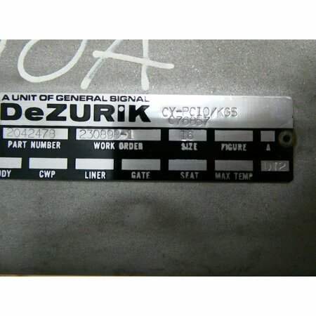 Dezurik 16IN PNEUMATIC VALVE ACTUATOR CY-PC10/KGS